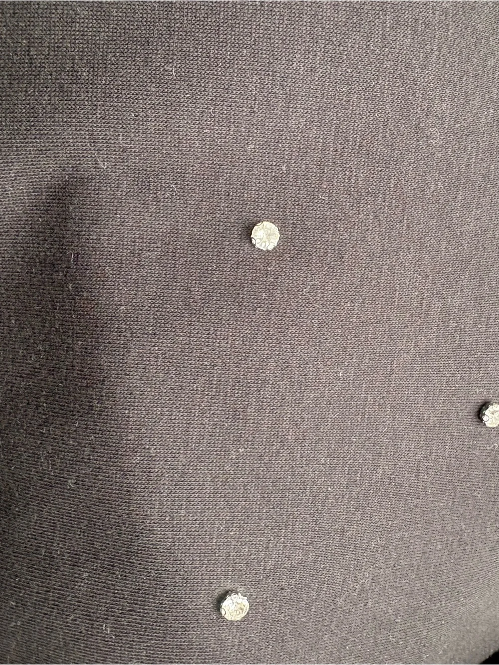 Studio Black Sweatshirt with Crystal Studs - Picture 6 of 7